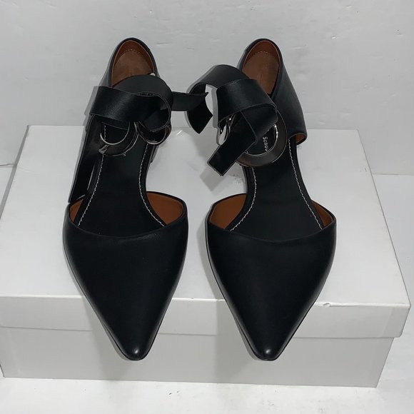 Proenza Schouler Grommet D'orsay Flats in Black - Picture 4 of 9